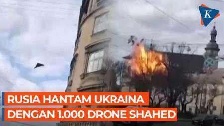 Rusia Pakai Hampir 1.000 Drone Shahed Iran Hantam Ukraina Dalam 24 Jam