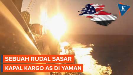 Kapal Kargo AS Terkena Rudal di Lepas Pantai Yaman