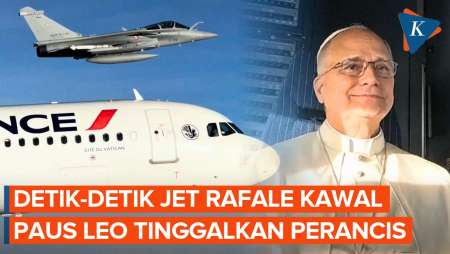 Momen Perancis Kerahkan Jet Rafale Untuk Kawal Pesawat Paus Leo