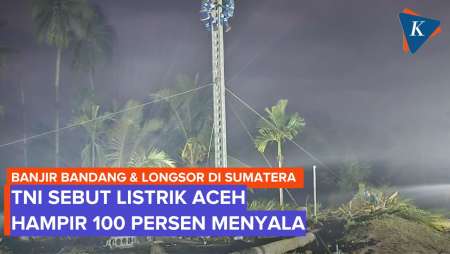 Kirim Tower Bareng PLN, TNI Sebut Listrik Hampir 100 Persen Menyala Di Aceh