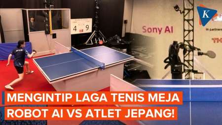Aksi Robot AI Sony Main Tenis Meja Lawan Atlet Jepang, Siapa Pemenangnya?