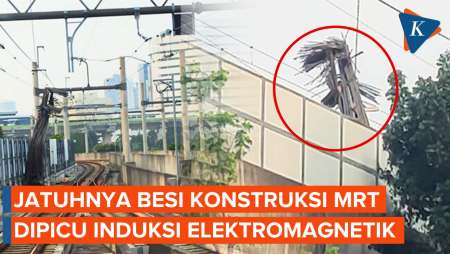 Penyebab Jatuhnya Besi Konstruksi di Jalur MRT Jakarta Dipicu Induksi Elektromagnetik