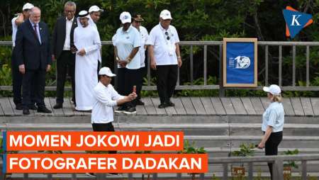 'Gercep'nya Jokowi Jadi Fotografer Dadakan Delegasi Perancis di World Water Forum