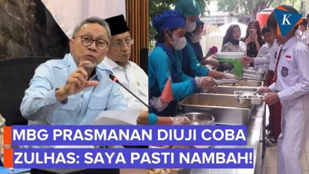 Canda Zulhas soal MBG Prasmanan: Kalau Ikut Makan, Saya Nambah