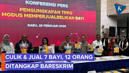 Bareskrim Tangkap 12 Tersangka TPPO Modus Jual Beli Bayi