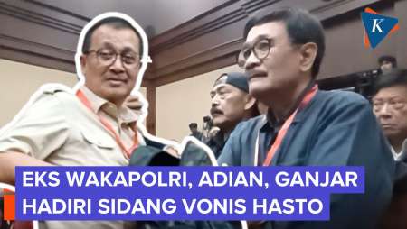 Eks Wakapolri Oegroseno, Ganjar, hingga Adian Napitupulu Hadiri Langsung Sidang Vonis Hasto
