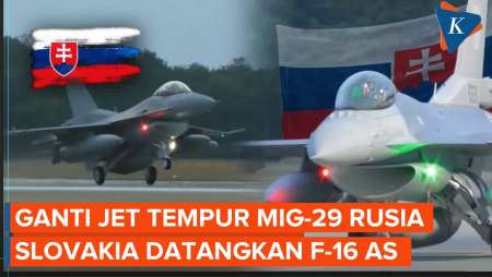 Sumbang MiG-29 ke Ukraina, Slovakia Sambut F-16 Pertama dari AS