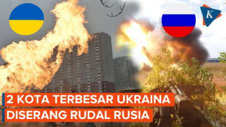 Rusia Gempur 2 Kota Terbesar di Ukraina