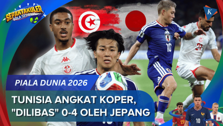 Hasil Tunisia Vs Jepang 0-4: Samurai Biru Paksa "The Eagles Of Carthage" Angkat Koper