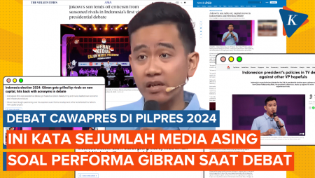 Kata Sejumlah Media Asing soal Penampilan Gibran di Debat Cawapres