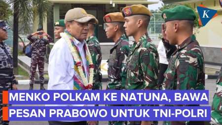 Tinjau Prajurit Di Natuna, Menko Polkam: TNI-Polri Yang Kokoh Tulang Punggung Negara