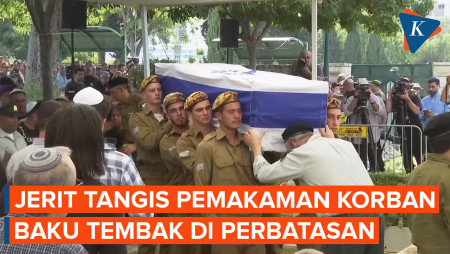 Jerit Tangis dalam Pemakaman Tentara Israel Korban Baku Tembak di Perbatasan Mesir