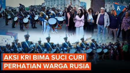 Taruna TNI AL Curi Perhatian di Rusia, Aksi KRI Bima Suci Banjir Tepuk Tangan Warga Vladivostok