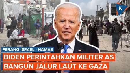 Militer AS Bangun Dermaga Jalur Laut untuk Tingkatkan Pengiriman Bantuan ke Gaza