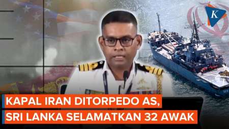 Kapal Perang Iran Ditorpedo Kapal Selam AS, Sri Lanka Selamatkan 32 Awak Di Samudra Hindia