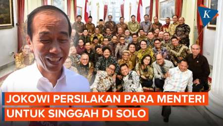 Pamitan di Istana, Jokowi Persilakan Menterinya Mampir ke Solo