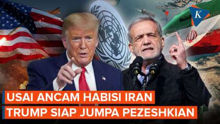 Usai Ancam "Ledakkan" Iran, Trump Siap Bertemu Pezeshkian Di New York