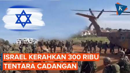 Israel Panggil 300 Ribu Tentara Cadangan, Minta Penduduk Gaza Tinggalkan Kota