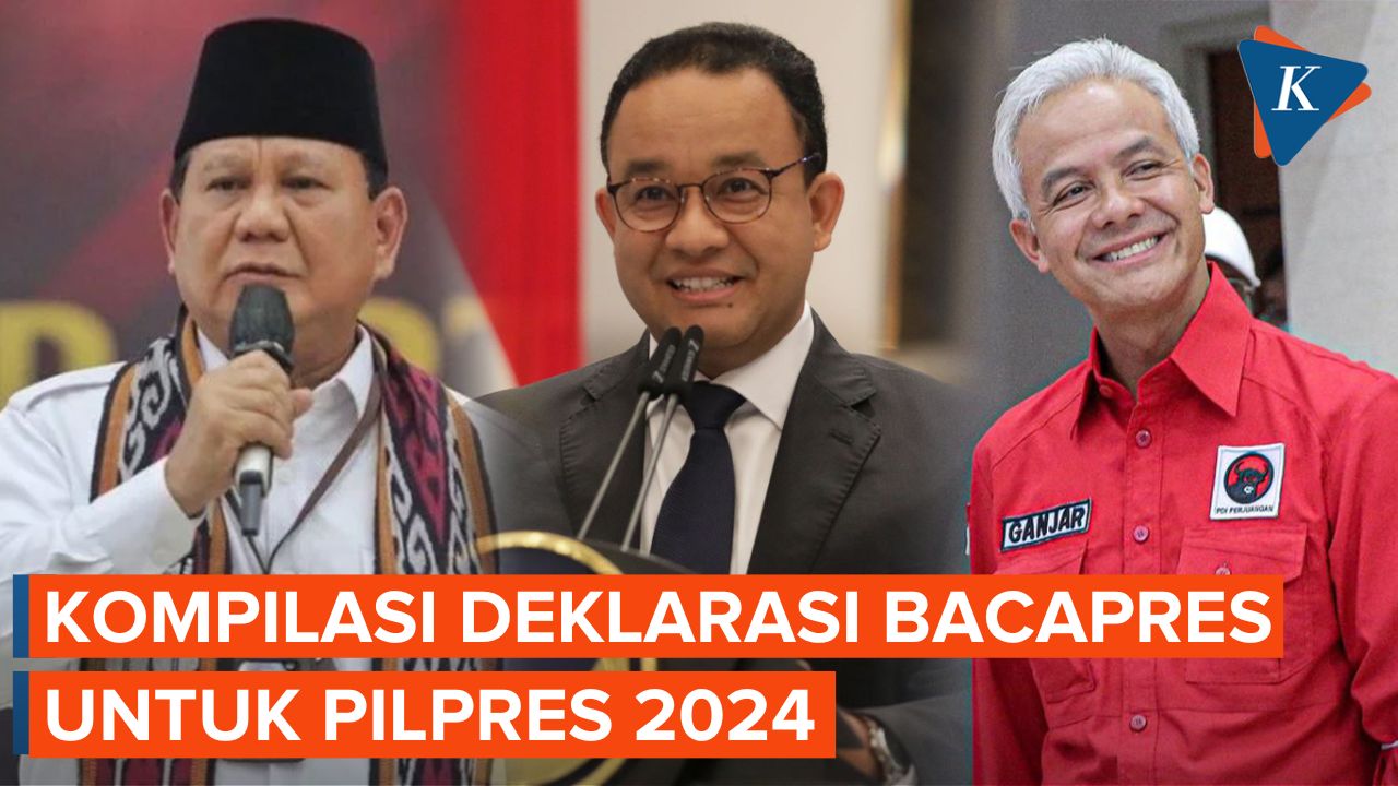 Kilas Balik Deklarasi Capres Prabowo, Anies, hingga Ganjar