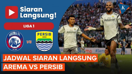 Jadwal Siaran Langsung Arema Vs Persib Pukul 19.00 WIB, Big Match Pekan Kedua Liga 1