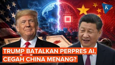 Trump Batalkan Perpres AI Karena Takut China Menang Perang Teknologi