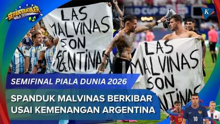 Momen Spanduk "Malvinas Adalah Argentina" Berkibar Usai Messi Cs Lolos Ke Final Piala Dunia 2026