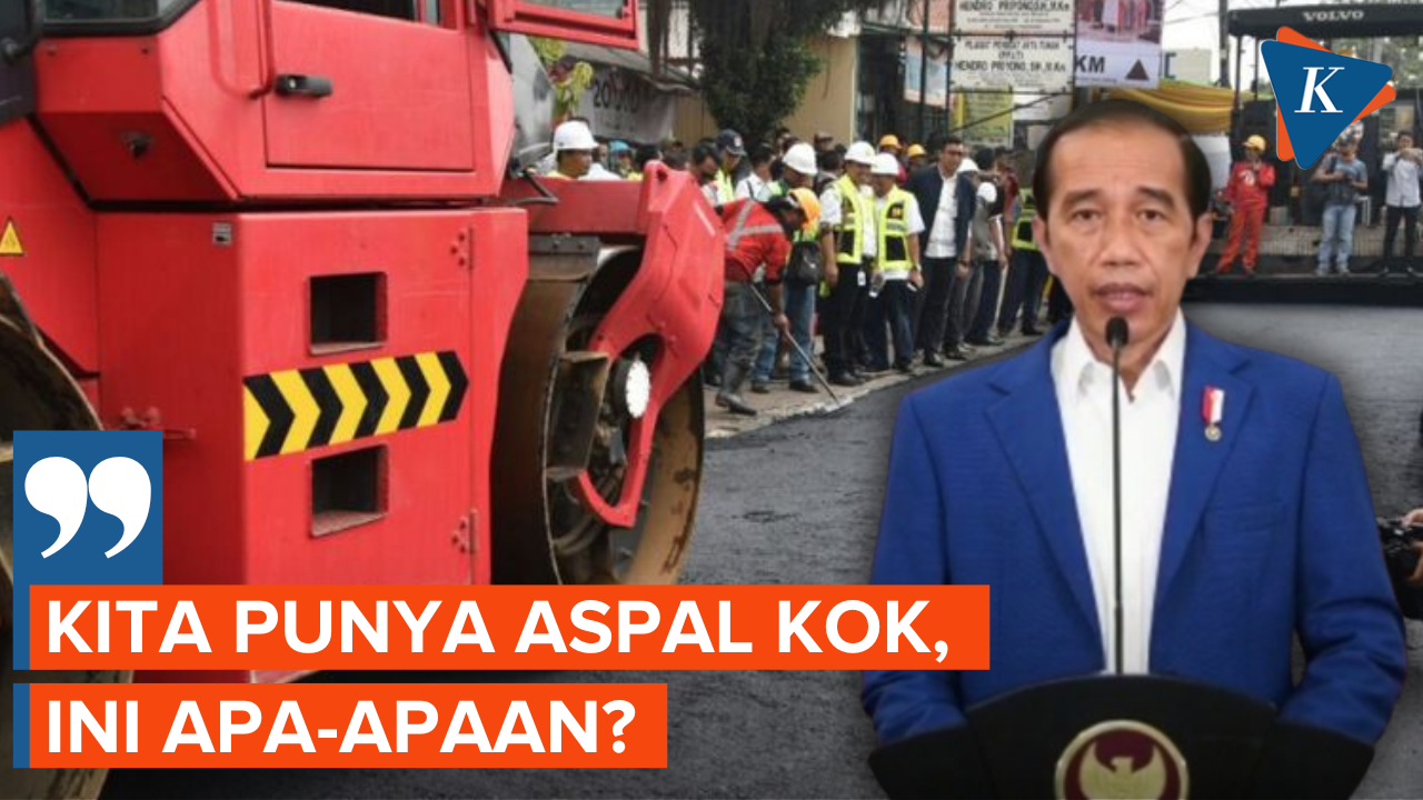 Jokowi Heran Indonesia Masih Impor Aspal