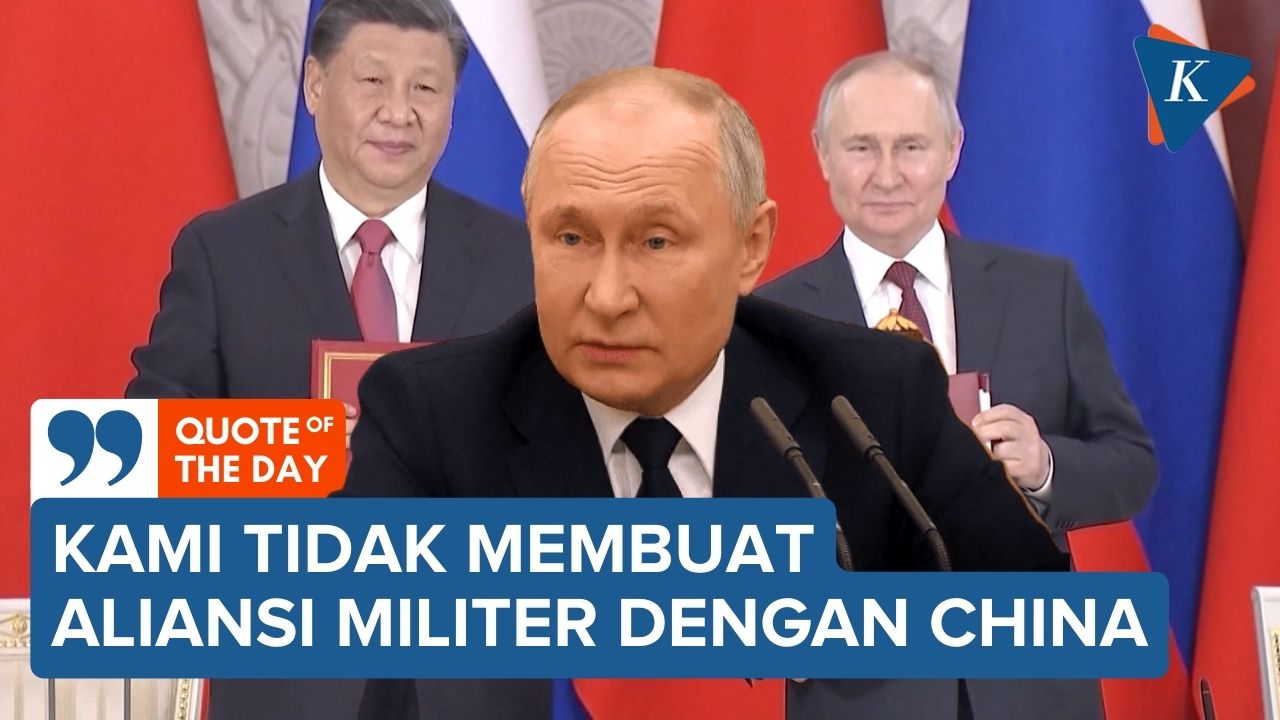 Putin Bantah Jalin Aliansi Militer dengan China