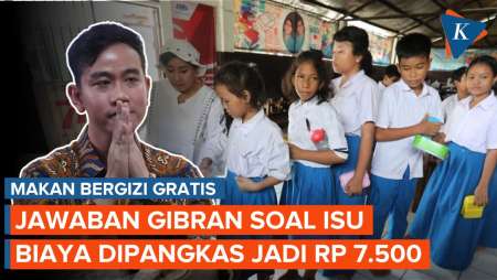 Jatah Makan Bergizi Gratis Diisukan Turun Jadi Rp 7.500, Begini Respons Gibran