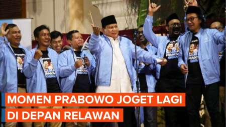 Prabowo: daripada Dengerin Saya Pidato, Mending Kita Joget