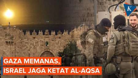 Ketegangan di Gaza Meningkat, Israel Perketat Keamanan Masjid Al-Aqsa