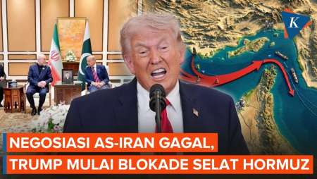 Trump "Ngamuk" Negosiasi Gagal, Perintahkan AL AS Blokade Selat Hormuz