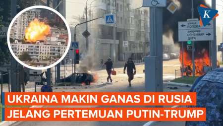 Serangan Ukraina Kian Mengganas di Rusia Jelang Pertemuan Putin-Trump