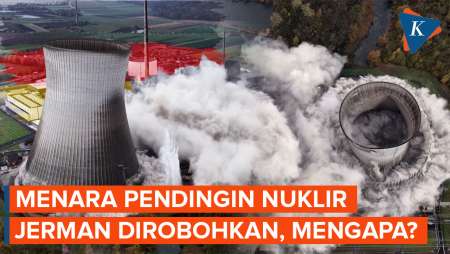 Runtuh Dalam Hitungan Detik, Mengapa Jerman Hancurkan Menara Pendingin Nuklir?