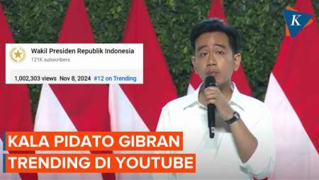 Ditonton 1 Juta Kali Lebih, Pidato Wapres Gibran Trending Di YouTube