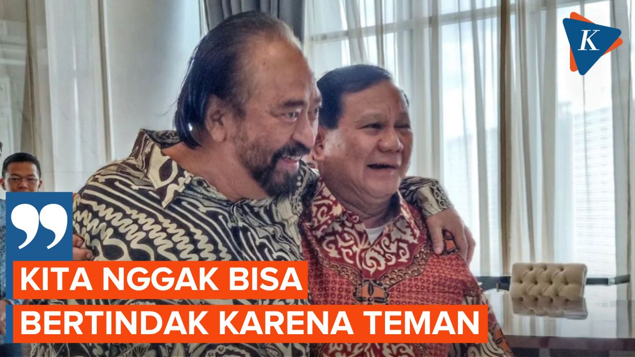 Jawaban Prabowo Terkait Peluang Koalisi Gerindra dengan Partai Nasdem