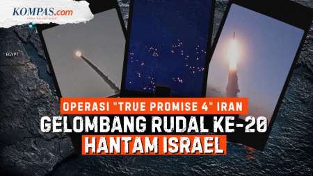 Hari Ke-6 Perang, Iran Tembakkan Rudal Balistik Dalam Gelombang Ke-20 Operasi "True Promise 4"