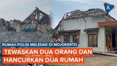 Ledakan di Rumah Polisi di Mojokerto, 2 Orang Meninggal