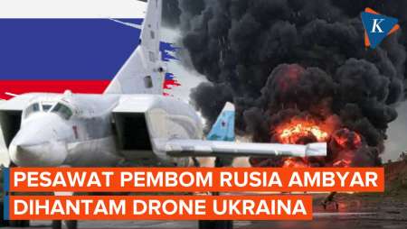 Serangan Drone Ukraina Menggila, Pesawat Pembom Rusia Jadi Korbannya