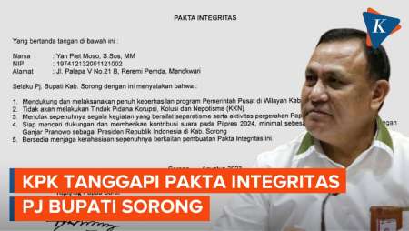 Ketua KPK Cek Pakta Integritas Pj Bupati Sorong Diduga untuk Menangkan Ganjar