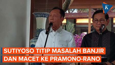 Sutiyoso Minta Pramono Anung-Rano Karno Bereskan Banjir dan Kemacetan Jakarta