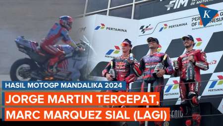 Hasil dan Klasemen MotoGP Mandalika 2024: Jorge Martin Juara, Motor Marquez Terbakar