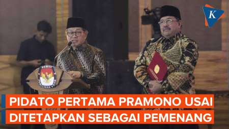 (FULL) Pidato Pramono Anung, Awalnya Diragukan Tiba-tiba Menang Pilkada