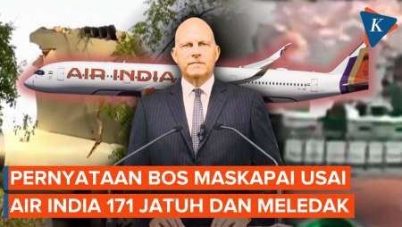 Pernyataan Bos Air India Usai Pesawatnya Jatuh dan Meledak