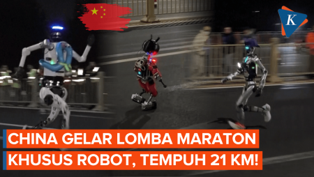 Aksi 70 Robot Humanoid Ikuti Lomba Maraton Di China, Mampu Lari Sejauh 21 Km!