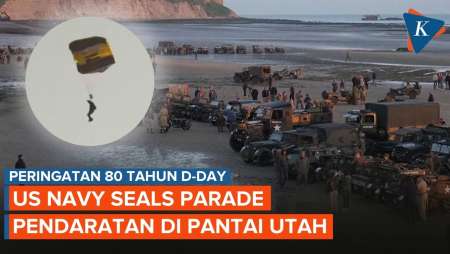 Angkatan Laut AS Parade Pendaratan di Pantai Utah