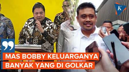 Soal Peluang Bobby Nasution Gabung Golkar, Airlangga: Keluarganya Banyak di Golkar