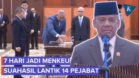 Lantik 14 Pejabat Kemenkeu, Suahasil: Keberlanjutan Jaga Kualitas