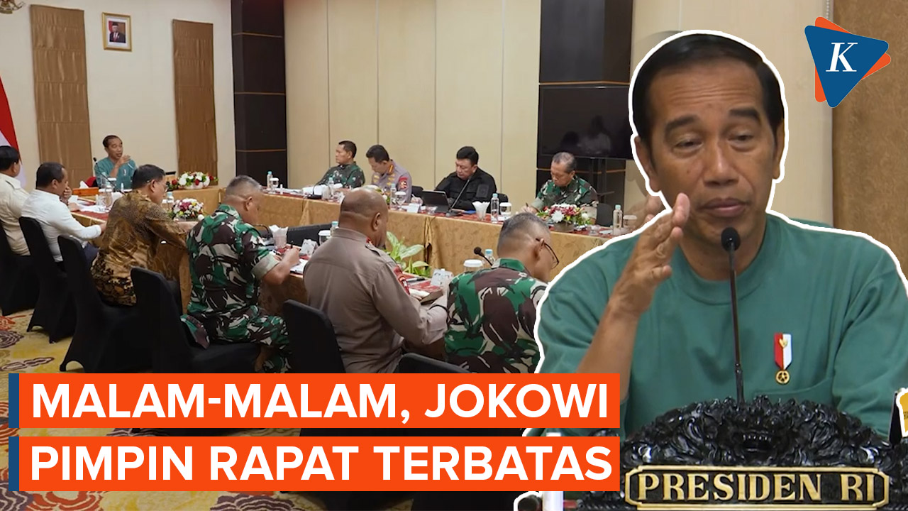 Malam-malam Jokowi Pimpin Rapat Terbatas di Papua, Ada Apa?