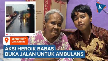 Bocah Disabilitas Viral Usai Bantu Buka Jalan Ambulans di Tangerang